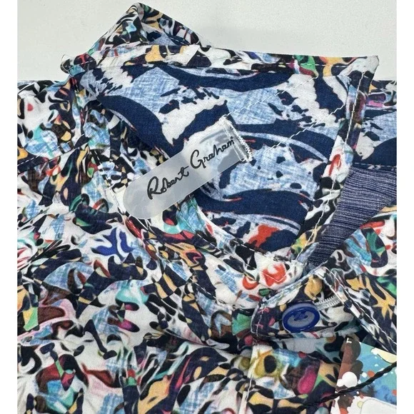 NWT Robert Graham WYNN  Abstract Geometric Classic Fit L/S Shirt Size 2XL  $198 - Picture 7 of 11